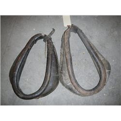 2 Antique Leather Horse Collars (2 x money)