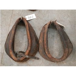 Antique Leather Horse Collars (2 x money)