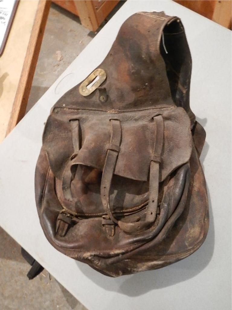 Antique Leather Saddle Bags
