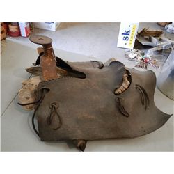Antique Saddle Frame and Horn