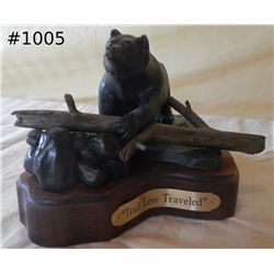 "Trails Less Traveled" Bear in Bronze by Kruckenbe