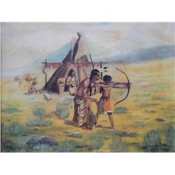 8x10 framed print "The First Lesson" by DR Barrck