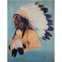 8x10 framed print "Chief Sitting Bull" DR Barrack