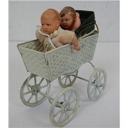 Vintage mall dolls & baby ca
