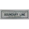 Image 1 : National Park Service Boundary Line Sign