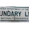 Image 3 : National Park Service Boundary Line Sign