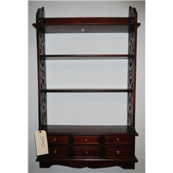 Wall Shelf with Drawers