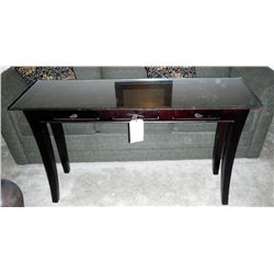 Wall Table with Glass Top and Pine Cone Handles