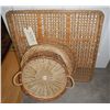 Image 1 : Wicker Trays and Assorted