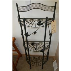 Decorative Metal Shelf Folds Up