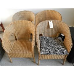 4 Wicker Chairs