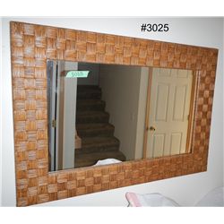 Wicker Framed Mirror