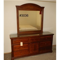 Master Bedroom Dresser with Mirror 70x18x34
