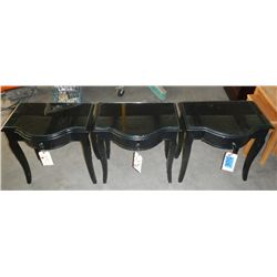 3 End Tables with Curved Front choice