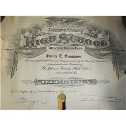 1924 & 1917 High School Diploma