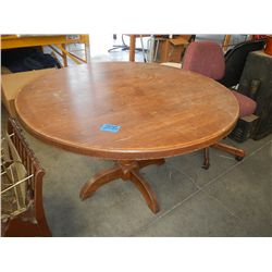 Round solid wood 48" table