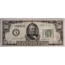 $ 50 Bill, Gold Certificate