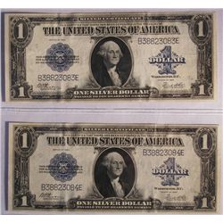 $1 Dollar Bills, Set Of Two