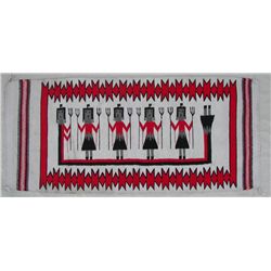 Yei Rug, Mexican, 28" X 64"