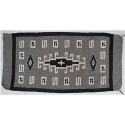 Mexican Navajo Style Hand Woven Wool Rug