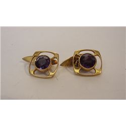 Gold And Ruby Men's Cufflinks,