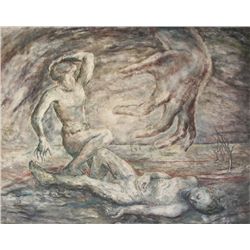 Louise Ronnebeck, Oil on Board