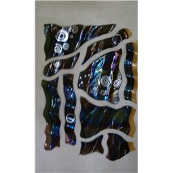 Contemporary Fused Glass Wall Sculpture