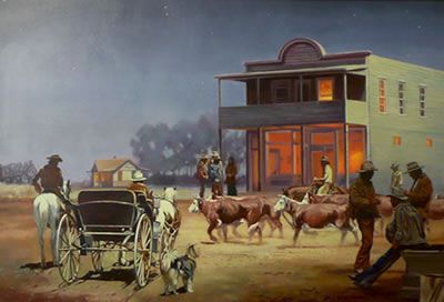 James Ralph Johnson (1922-1997) ,Oil on Board