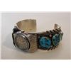 Image 1 : Turquoise And Sterling Watch Bracelet
