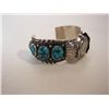 Image 2 : Turquoise And Sterling Watch Bracelet
