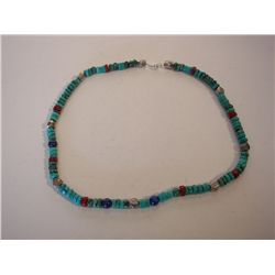 Turquoise And Silver Necklace,