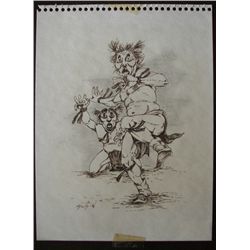 Neil David Sr.,Pen and Ink