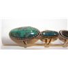Image 2 : Set Of Five Turquoise And Silver Rings