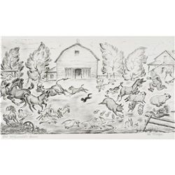 Ila Mcafee (1897-1995) Offset Lithograph