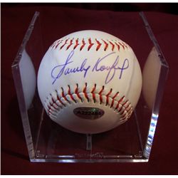 Sandy Koufax, Autographed Baseball,