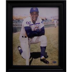 Erine Banks Autographed Frame,