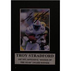 Troy Stradford Autographed Mat,