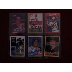 Group Of 10 Autographed  Baseball Cards,