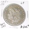 Image 1 : 1891 CC CARSON CITY MORGAN SILVER DOLLAR RED BOOK VALUE IS $225.00 *RARE KEY DATE EXTRA FINE GRADE*!