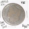 Image 1 : 1892 CC CARSON CITY MORGAN SILVER DOLLAR RED BOOK VALUE IS $400.00 EXTREMELY RARE KEY DATE VF GRADE*