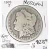 Image 1 : 1903-S MORGAN SILVER DOLLAR RED BOOK VALUE IS $225.00 *RARE KEY DATE VERY FINE GRADE*!!
