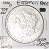 Image 1 : 1886-O EXTREMELY RARE *TOP 20* MORGAN SILVER DOLLAR RED BOOK VALUE IS $6500.00 RARE KEY  MS-63 GRADE