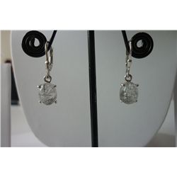 27.00CTW AMETHYST EARRING .925 STERLING SILVER