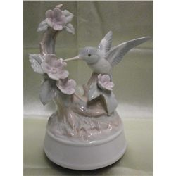 Otagiri Porcelain Hummingbird Music Box
