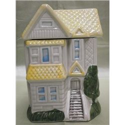 Victorian House Ceramic Cookie Jar