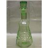 Image 1 : Vaseline Glass Decanter w/Replaced Stopper