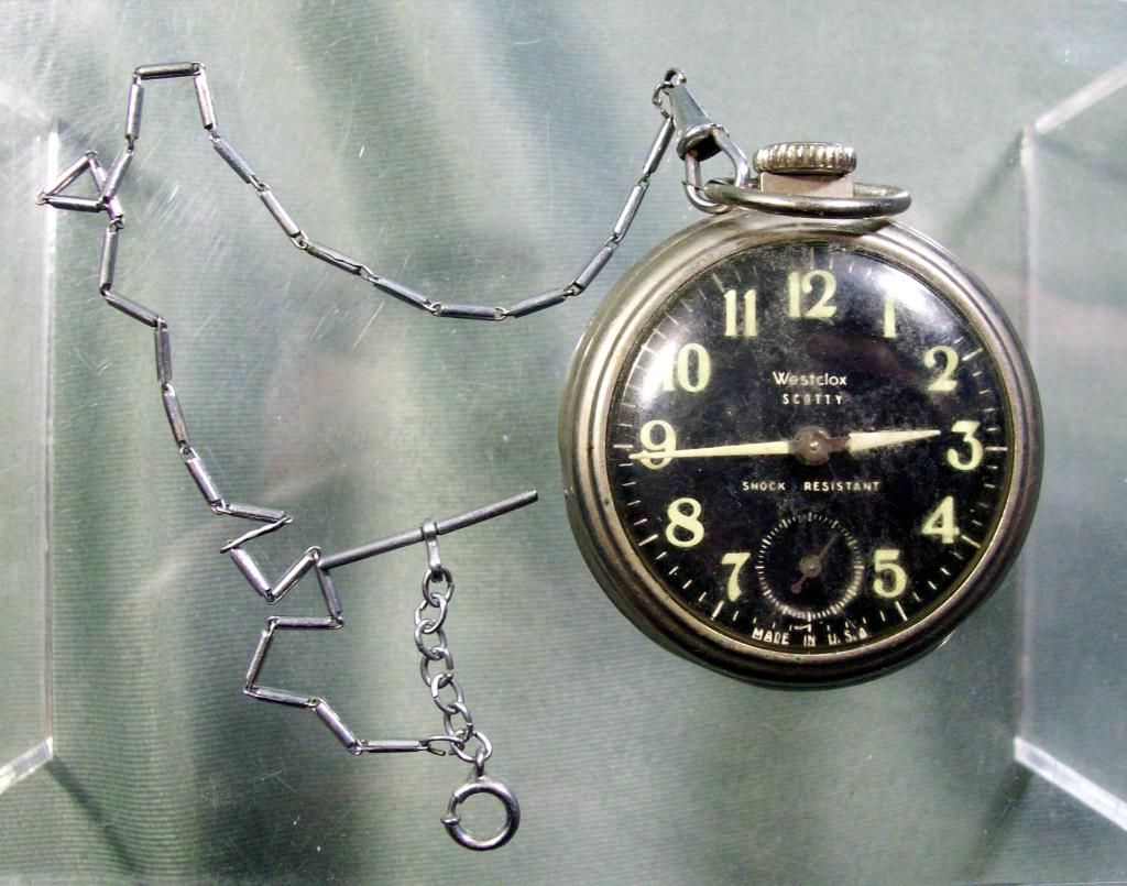 vintage westclox scotty pocket watch
