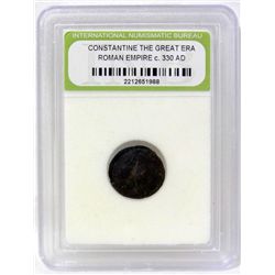 Constantine Roman Empire Coin 330 AD INB Slab