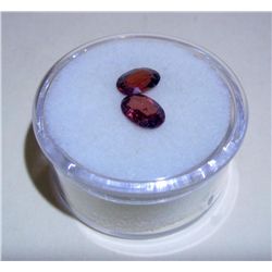 Lot-2 Almandine Garnets Oval Cuts Loose Gemstones