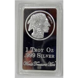 1 Troy Ounce .999 Silver Clad Bar